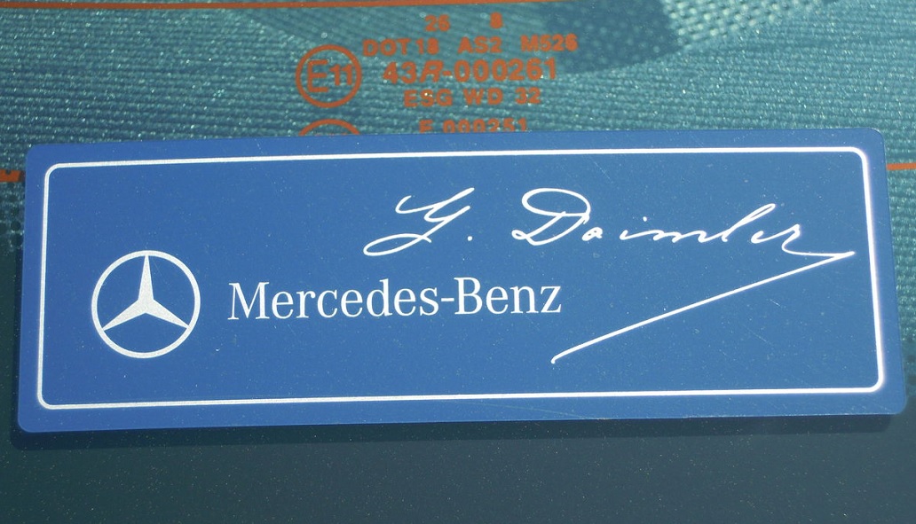 Mercedes-Benz  ブルー　ディーラー　ステッカー